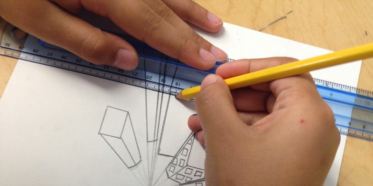 Kids learn Perpective Drawing2 Kids learn Perpective Drawing2